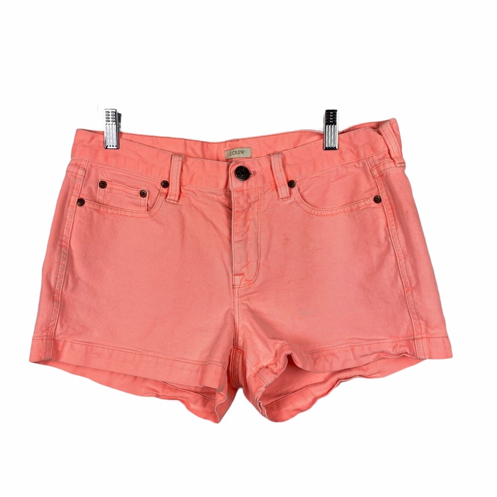 J. Crew coral cotton shorts